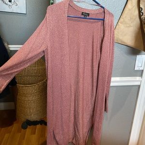 Pink cardigan